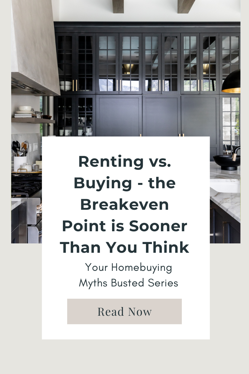 Renting vs Buying – Your Break Even Point Is Sooner Than You Think